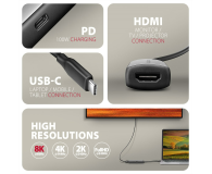 Axagon RVC-HI8KPD USB-C - HDMI 2.1 adapter, 8K/60Hz, PD 100W - 1485472 - zdjęcie 3